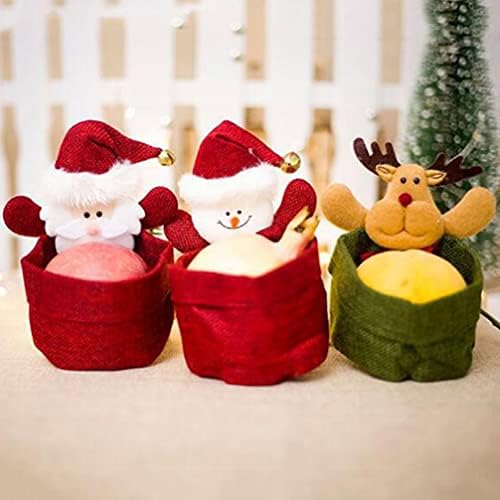 BESPORTBLE Božić Decor rođenje Decor Božić Candy Storage Basket, 2pcs Santa Claus Storage Basket-Mini