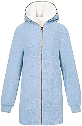 Sokst Jesenji reverski kaputi s dugim rukavima za žene na plaži Fleece Solid COATS Comfort Duksevi