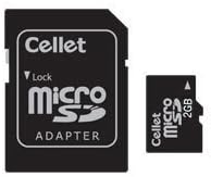 Cellet 2GB MicroSD za Microsoft KIN dva GSM Smartphone prilagođene flash memorije, high-speed prijenos, plug and play, sa pune veličine SD Adapter.