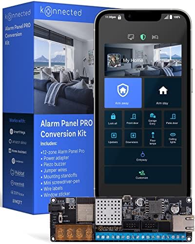 Konnected Alarmni Panel Pro 12 - Zonski Komplet Za Retrofit Ožičenog Alarmnog Sistema - Smart