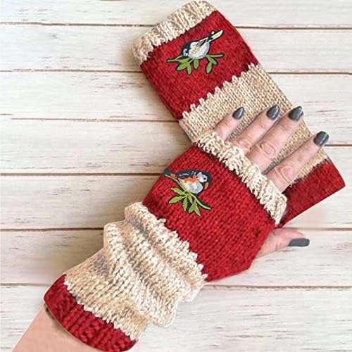 Qvkarw Male ručno rađene rukavice Hook cvijeće ručne vunene tople rukavice Ženske pamučne rukavice rukavice za žene hladno vrijeme izolirane