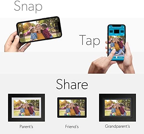 Jednostavno Smart Home Photoshare 10 WiFi digitalni okvir za slike, šaljite slike sa telefona na okvire,