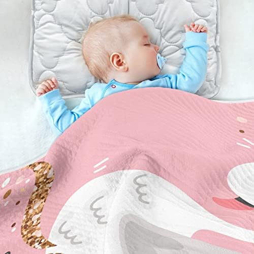 Sweet Princess Swan Pink za bebe za dječake Super Mekane bloke za toplu deku za djecu Lightweight Crib Better