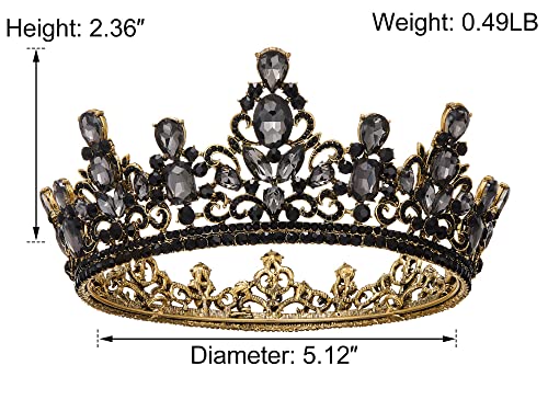 AW svadbeni Barok Vintage Kristalna kraljica kruna za žene tijare od vještačkog dijamanta i