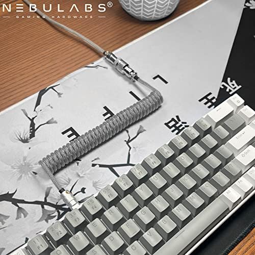 Nebulabi 5ft tastatura Kabelski računari mehanički aviator klasični namotani kabel USB-C kabel, prilagođeni
