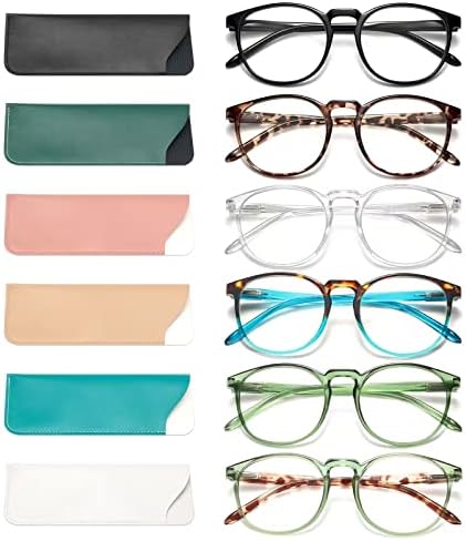 GIBLOGO elegantne naočare za čitanje za žene i muškarce čitači-6 pakovanja računarskih naočara