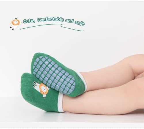 Adeimoo Baby Girls Neklizajuće čarape Toddler Češljane pamučne čarape Baby Nowborn crtane čarape