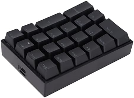 Numerička tastatura, Mini žičana Tastatura sa 21 tasterom Numerička tastatura, stepenasti poklopac sa pozadinskim osvetljenjem mehanički Numerička tastatura Numpad USB Type C interfejs