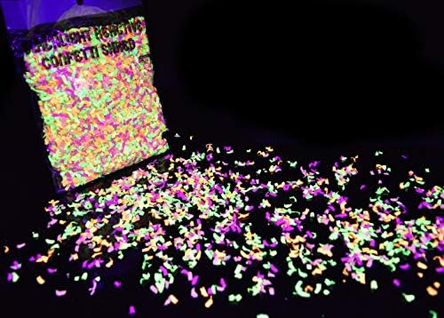 Blacklight reaktivni Neonski konfeti svijetle Flourescentne boje svijetle UV svjetlom za zabave, dekoracije, rođendanske zabave