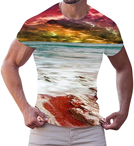 Ljetne majice za muškarce Muške jednostavne ličnosti Modni Ležerne prilike Havajci Mali tiskani