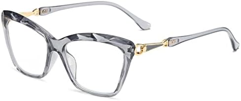 Zukky Cat oči čitanje očiju Plavo blokiranje dizajnera Dizajnerskog čitalaca sa opružnim šarkama sive naočale za naočale AM39-3