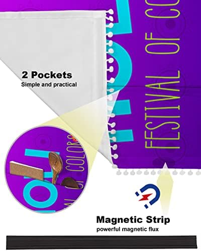 Happy Holi Festival boja poklopac mikrotalasne pećnice otporan na prašinu zaštita mašine za mašinu