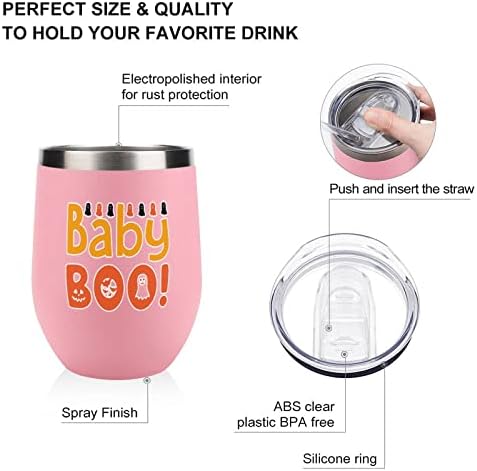 Baby Boo2 čaša za flašu sa poklopcem izolovana čaša od nerđajućeg čelika sa duplim zidom kancelarijske