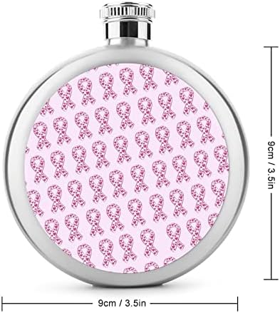 Pink Ribbon rak dojke svijest Hip tikvice za alkohol od nehrđajućeg čelika vino tikvica za višekratnu upotrebu