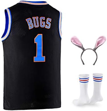 Bugs 1 svemirski muški dres košarkaškog dresa sa hopom i čarape White S-XXL