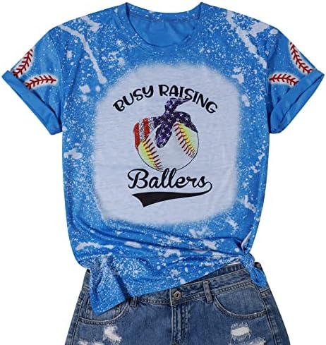 Zauzeto podizanje baca za majice za ljubitelje bejzbola Košulja Softball USA košulje Funny