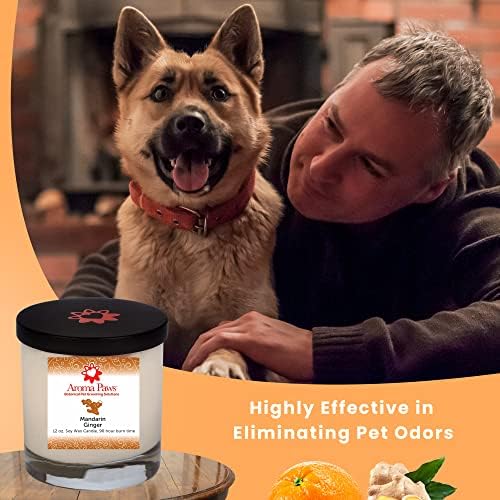 Aromatične šape aromatična sveća za pse - za pseće, kućne mirise – pamučni fitilj, ručno izrađen – sojin