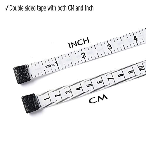 3m / 120 traka mjerna traka za mjerenje tijela za kasetu karoserije Mjera za šivanje tkanine krojače medicinska