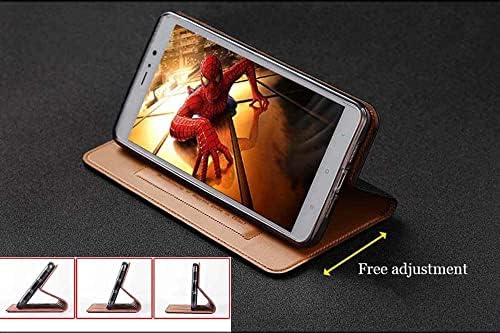 Saawee Shockproof flip phone Cover, Magnetic Attraction kožna kožna torbica za Apple iPhone 12 Pro Max 6.7 Inch [Slot za kartice] [stalak] braon