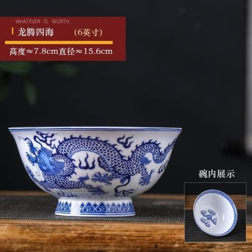 Xialon 15.6cm 6in Jingdezhen Enamel Color Bowl Retro butik keramička posuda Palata u stilu kineske