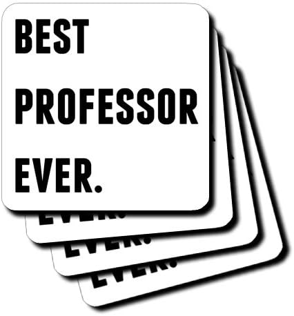3Droza CST_213369_3 Najbolji profesor ikad, crna slova na bijeloj pozadini keramički pločica coaster