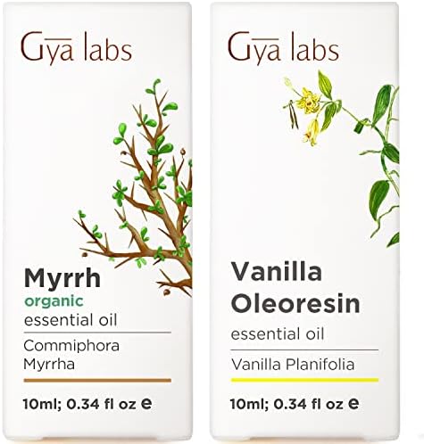 Organska esencijalna ulja Myrrh ulje i vanilije za set kože - čista terapijska esencijalna