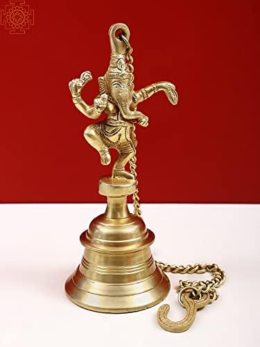 Exotic Indija 9 Mesing plesa Ganesha Viseća zvona - mesing