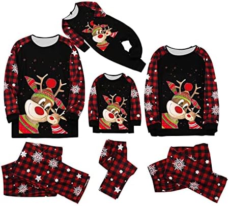 Božićne bebe pidžame za obitelj podudaranje božićne porodice PJS setovi Xmas Print PJS PLAJNI