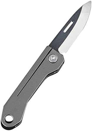 Nhdt SW630 Mini nož za otvaranje paketa od legure titanijuma, EDC Tiny 1.6 Inchs visi na privjesku za ključeve, ultralight 0.26 Oz prijenosni alat