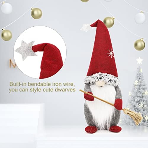 Gnome Božićni ukrasi, švedski Patuljci plišani skandinavski Tomte Božićni patuljak Santa ukrasi,