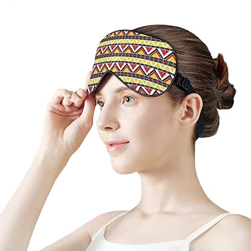 Tribal Navajo uzorak maska ​​za oči za spavanje zanimanje noći za povezivanje sa podesivim kaišem za muškarce Žene Travel Yoga Nap