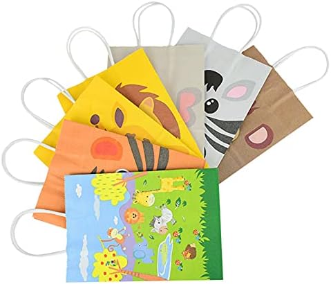 NC 5 komada poklon torbe za životinje, torba za džungle Safari, potrepštine za rođendanske zabave, Kraft