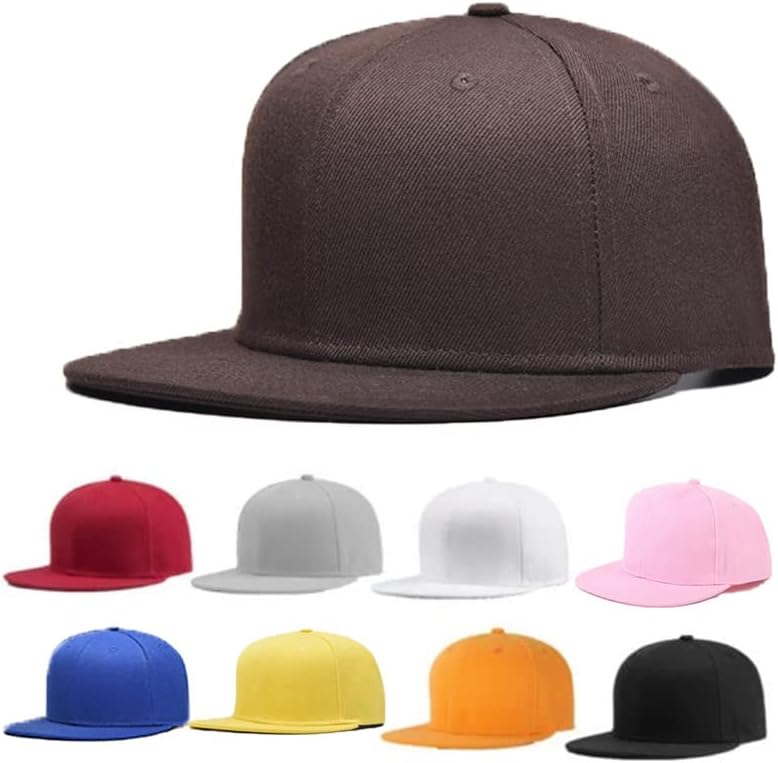 Snapback podesivi muški i ženski čvrsti obični šešir s ravnim obodom bejzbol kapa Hip Hop stil