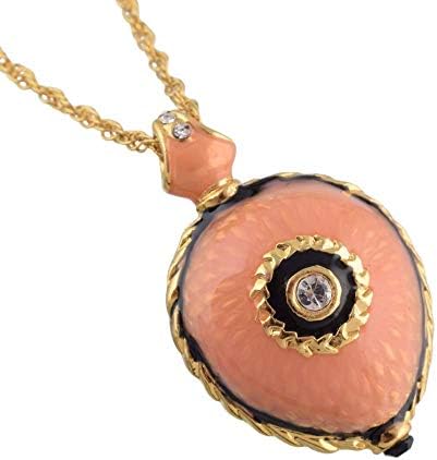 Keren Kopal Pink privjesak ogrlica od jaja nakit Valentinovo Poklon Originalni ručno rađeni Valentinovo