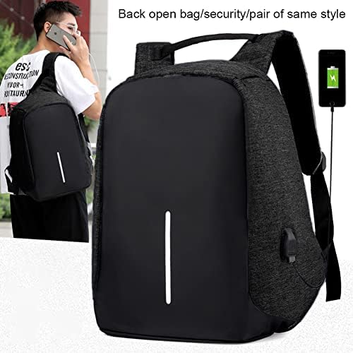 Hiermi Travel Backpad za žene, ruksak za muškarce - školski ruksak za laptop 15,6 inča sa USB priključkom za punjenje