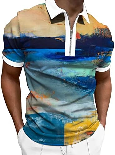 Muški grafički teži vrhovi - Cool Design Majice za odrasle, muške klasične fit kratkih rukava sa ovratnikom polo majice