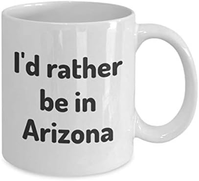 Radije bih bio u Arizoni čaj za čaj za putnike za suradnice poklon home State Coffee Travel krig