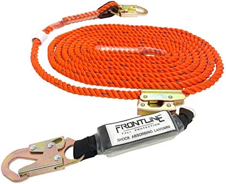Frontline VLP200R3L Premium vertikalna linija za spašavanje sa otvorom za uže 200 ' i šok paketom | poliesterski materijal visoke izdržljivosti / mehanizam za zatvaranje sa dvostrukim zaključavanjem / OSHA & ANSI