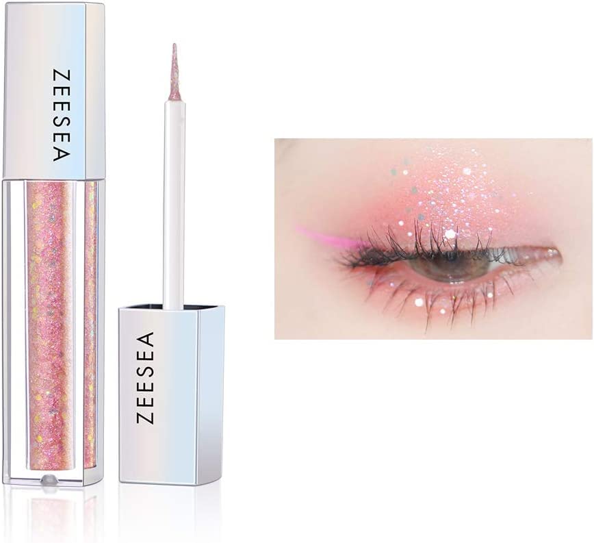 zeesea Glitter Galaxy boji tečnost sjenilo, blistav Shimmer šminke za oči, visoke pigmentirana