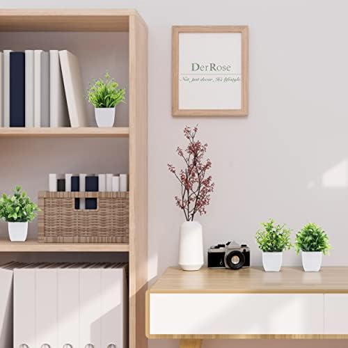 Der Rose 6 pakovanja lažne biljke Mini Umjetne biljke za kućnu kancelariju seoska kuća polica