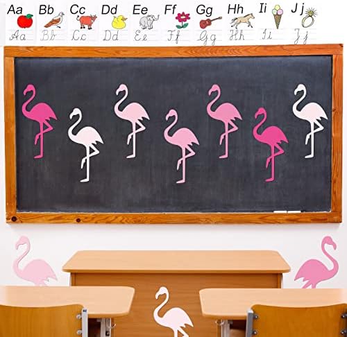 Anydesign Flamingo izrezi 45kom ružičasti Flamingo oblik izrezuje gradijent u boji Flamingo rezanje papira