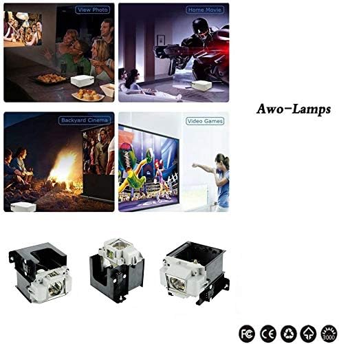 AWO VLT-XD3200LP Premium zamjenska žarulja sa kućištem za MITSUBISHI WD3300, WD3200U, WD3300U, XD3200U, XD3300U,