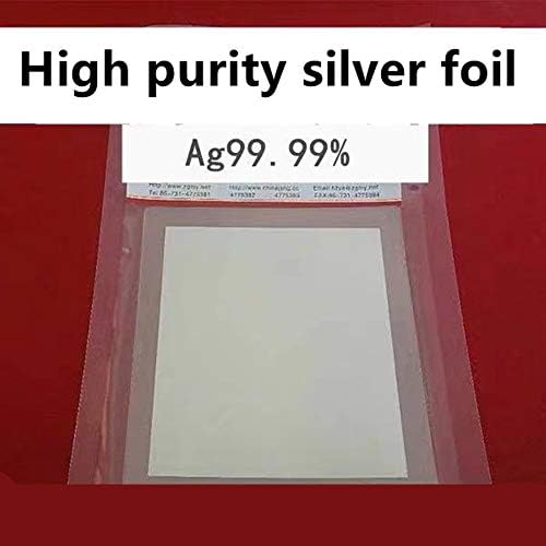 Velika čistoća srebrna folija Srebrna ploča AG≥99.99% Debljina 0,1 mm-10mm Posebna svrha za naučna