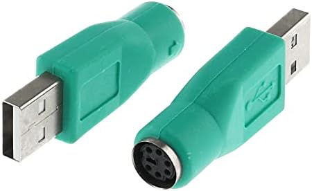 Dgzzi USB na PS2 Adapter 2kom zeleni PS / 2 ženski na USB muški Konverter Adapter za miš i tastaturu