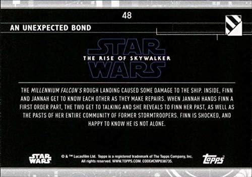 2020 TOPPS Star Wars Raspon Skywalker serije 2 48 Neočekivana trgovačka kartica obveznica