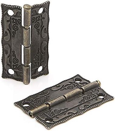 Ganfanren 2x antički brončani ladica za nameštaj za nakit za nakit Barke 35x28mm zglob vrata