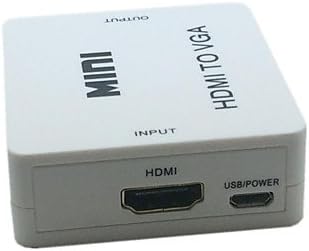 Novi mini pretvarač Hotsale White HDMI do VGA audio video analog