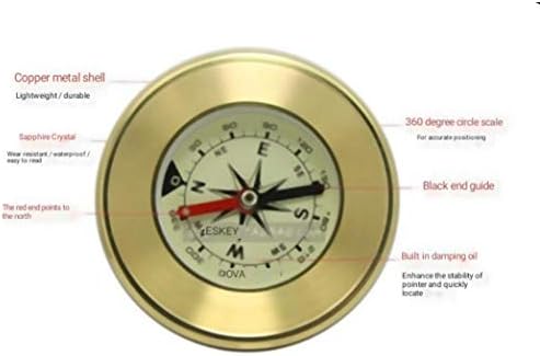 UxZDX i jednostavan za prenošenje retro kompasa, visoko precizni kompas za planinarenje / putovanje / kampiranje