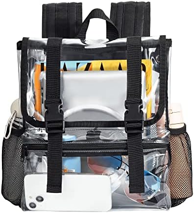 Vorspack Clear Mini ruksak-stadion odobren mali prozirni ruksak za žene Heavy Duty PVC Stadionski ruksak