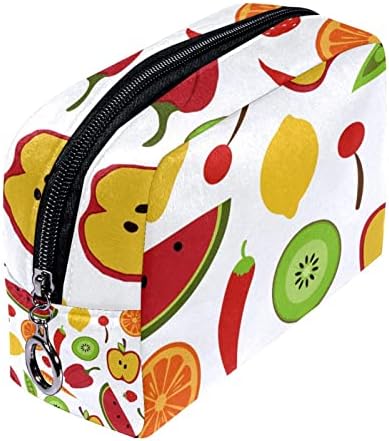 Tbouobt kozmetičke torbe šminke za žene, male šminke torbe za putne torbe, voće povrća narandže naranče lemone
